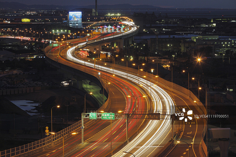 阪神高速公路夜景图片素材