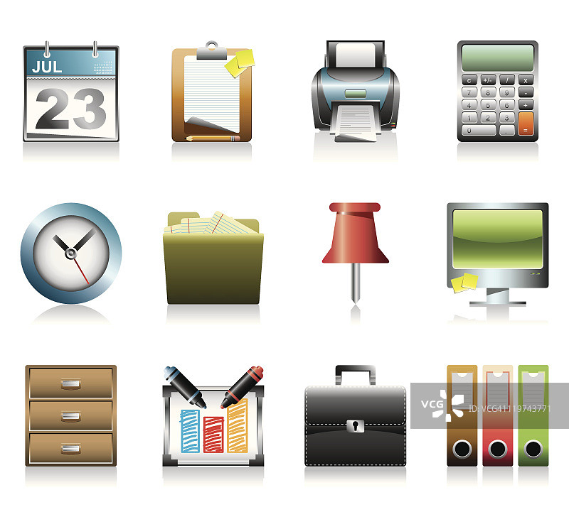 商务和办公图标 - 超细节系列3图片素材