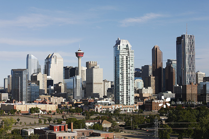 卡尔加里天际线与卡尔加里塔图片素材