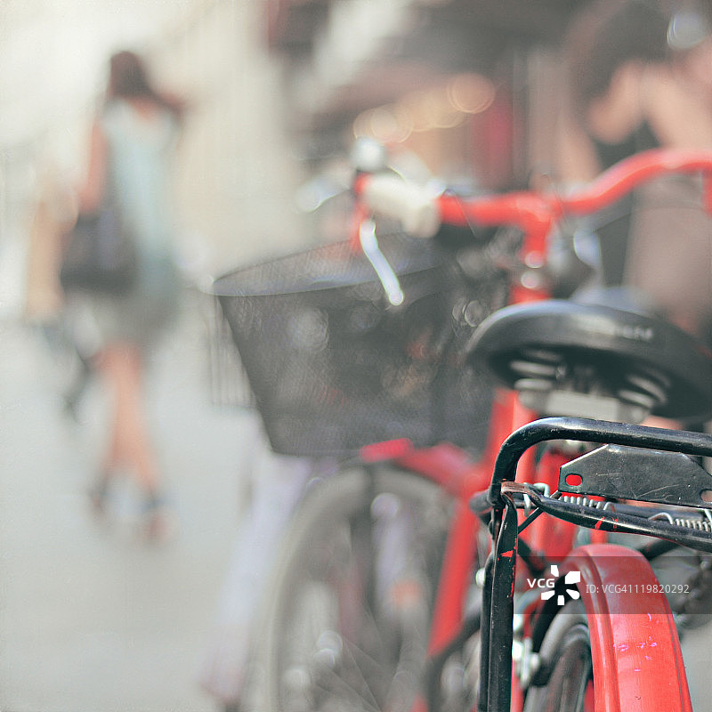 自行车特写图片素材