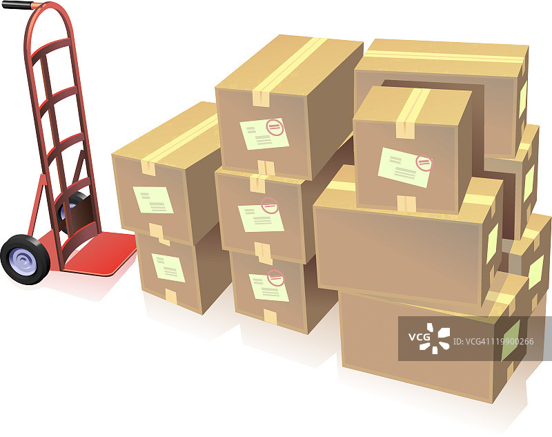 一堆箱子图片素材