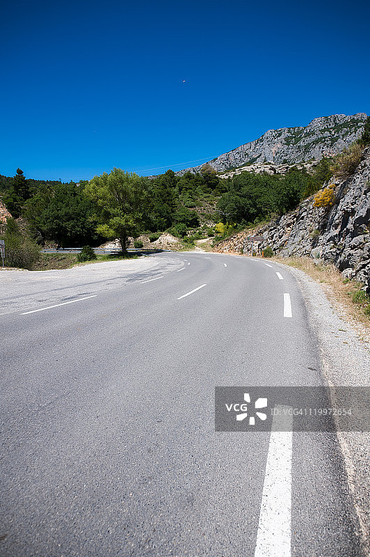 韦尔东自然公园的弯道图片素材