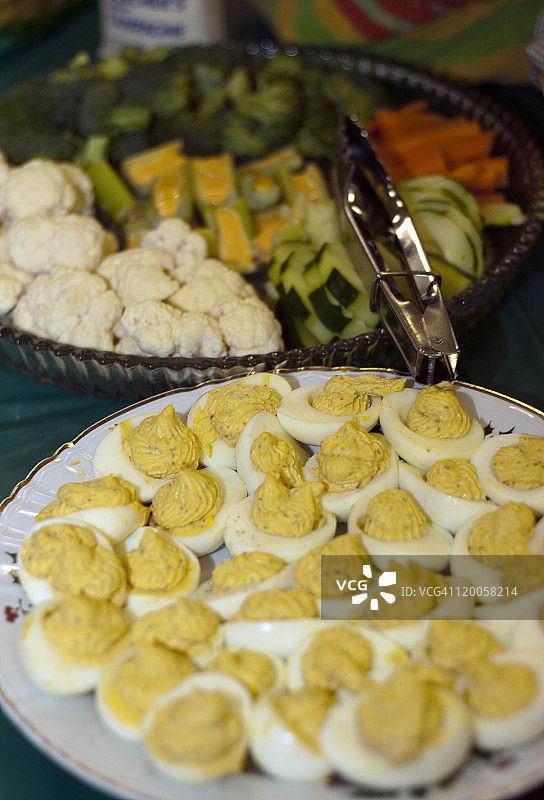 蔬菜和魔鬼蛋图片素材