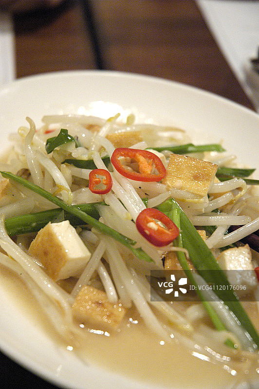 新加坡风味炸豆腐豆芽图片素材