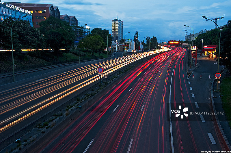 巴黎奥贝维利埃门环城路图片素材