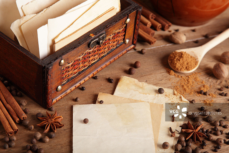香料和食谱图片素材