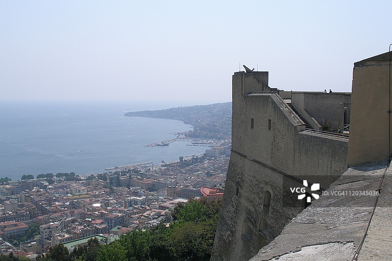 从圣埃尔莫山看那不勒斯湾图片素材