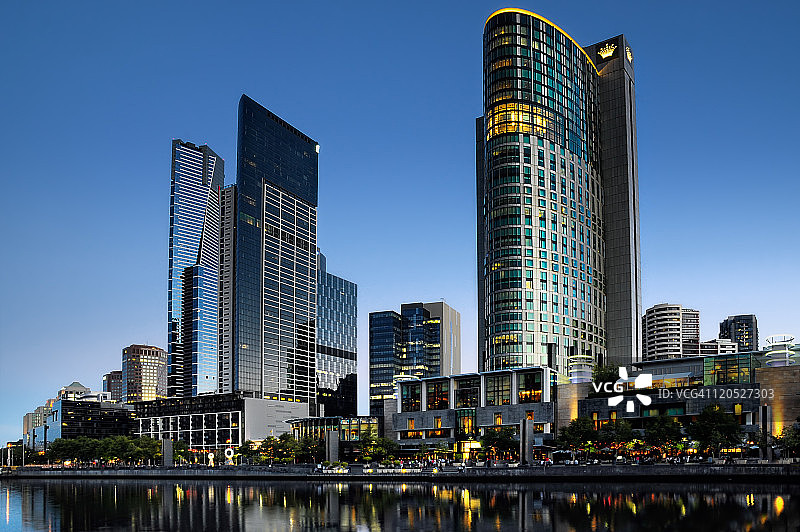 墨尔本天际线图片素材