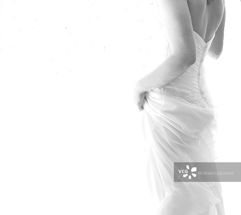 光影中的新娘图片素材