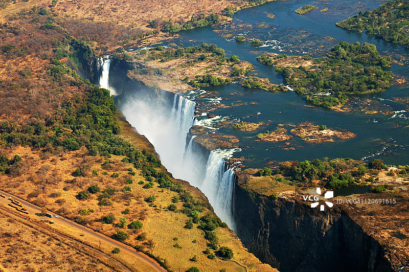 赞比亚维多利亚瀑布图片素材