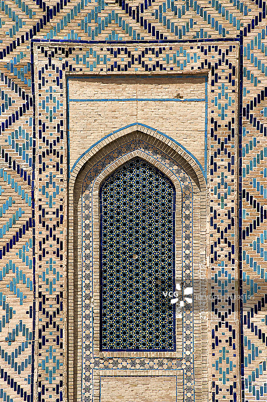 撒马尔罕雷吉斯坦的希尔-多尔伊斯兰教学校，乌兹别克斯坦图片素材