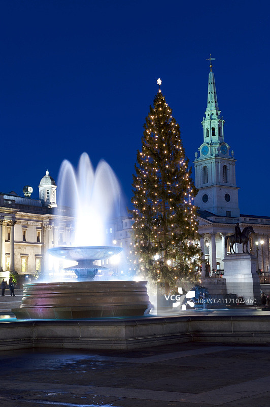 伦敦圣诞夜景图片素材