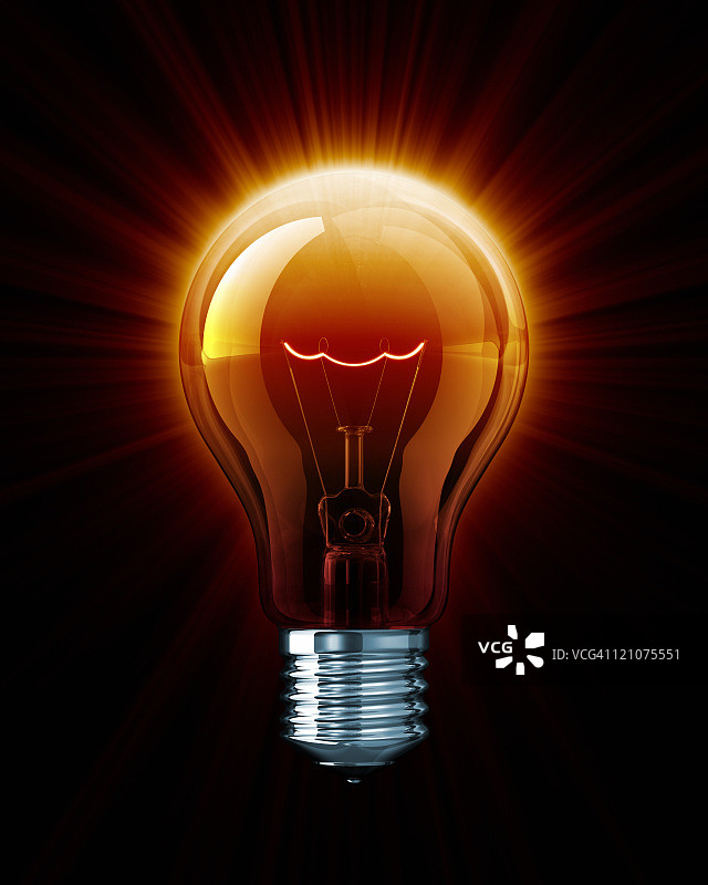 炽热的灯泡图片素材