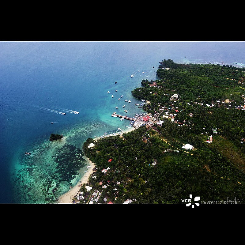 菲律宾长滩岛卡格班码头港口图片素材