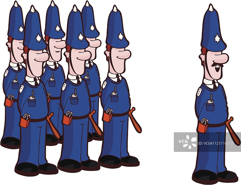 警察游行队伍图片素材