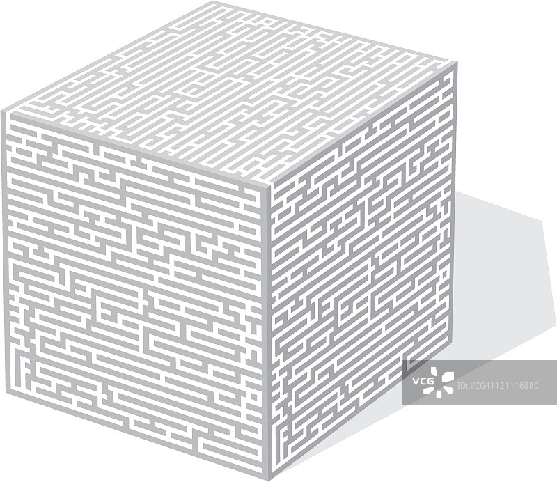 立方体迷宫图片素材
