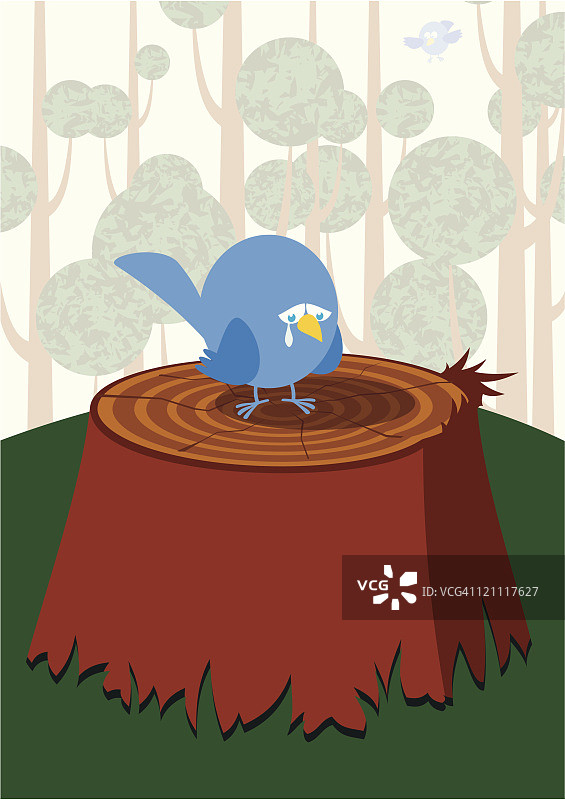 森林砍伐图片素材