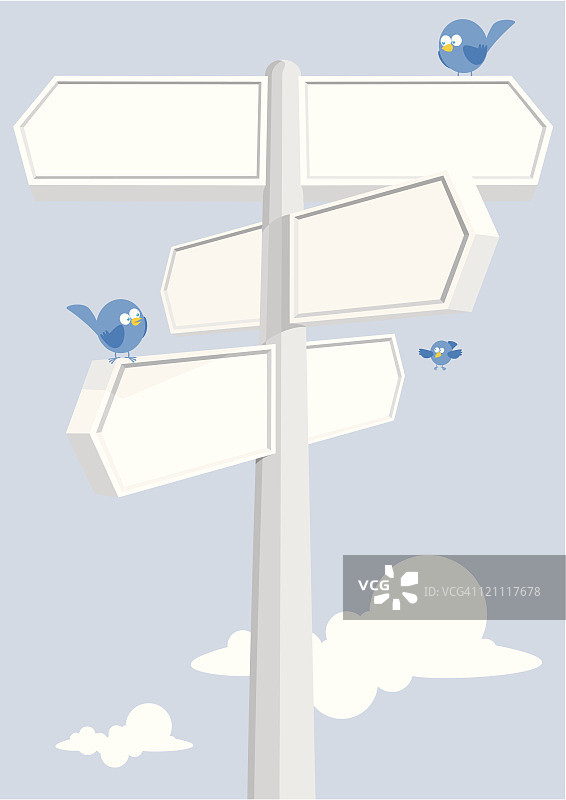 空白路标图片素材