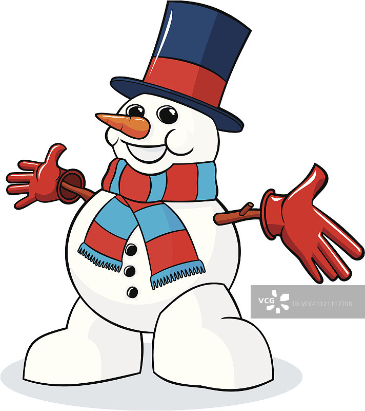 快乐的雪人图片素材