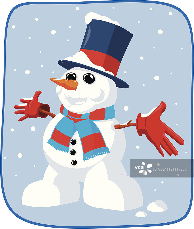 快乐的雪人图片素材