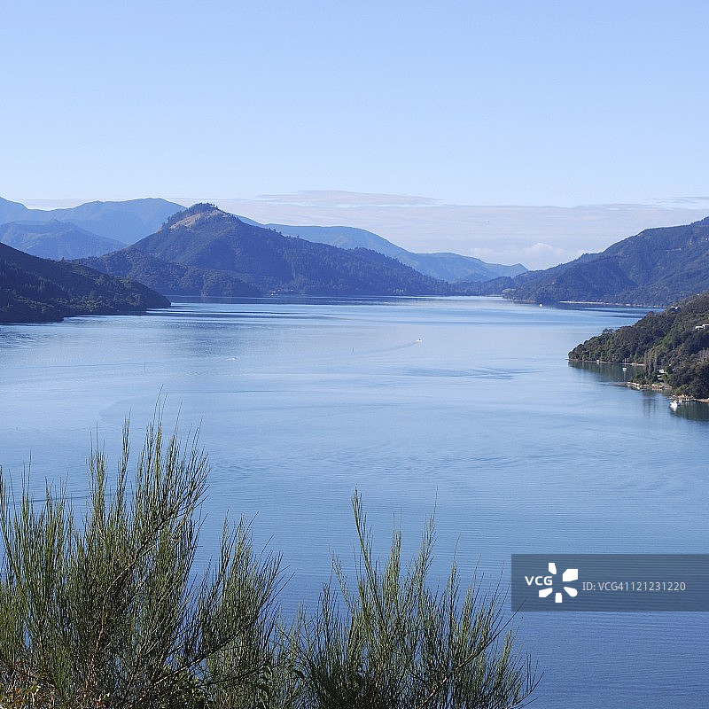 凯内普鲁海峡，马尔堡海峡，新西兰图片素材