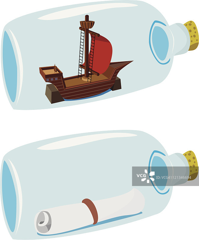 瓶中微缩景观图片素材