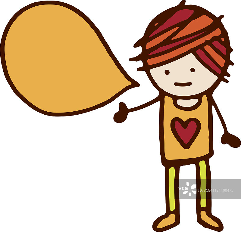 心形对话气泡图片素材