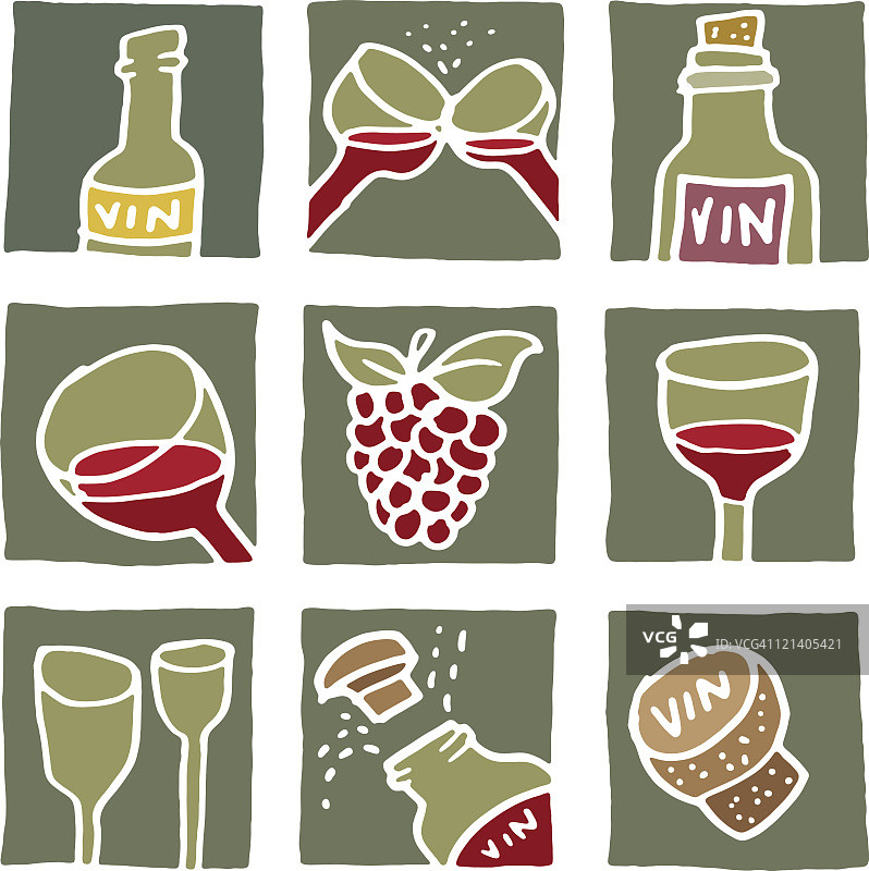 葡萄酒图标图片素材