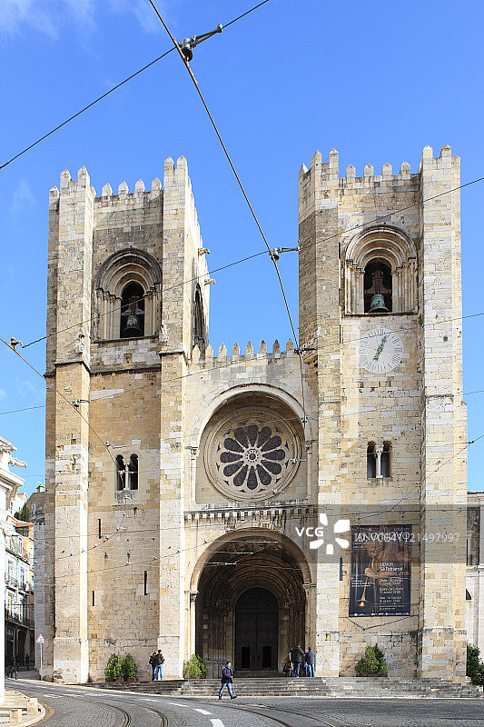 葡萄牙里斯本主教座堂外观图片素材