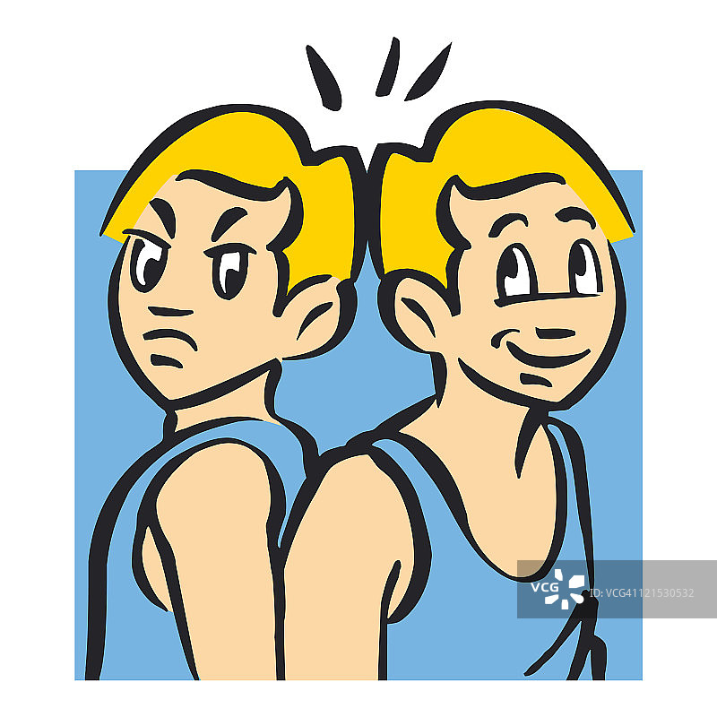 双子座占星符号插画图片素材