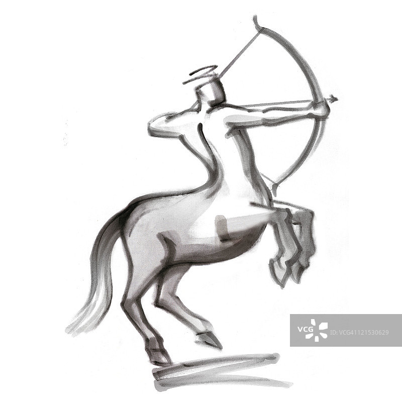 射手座占星符号插图图片素材