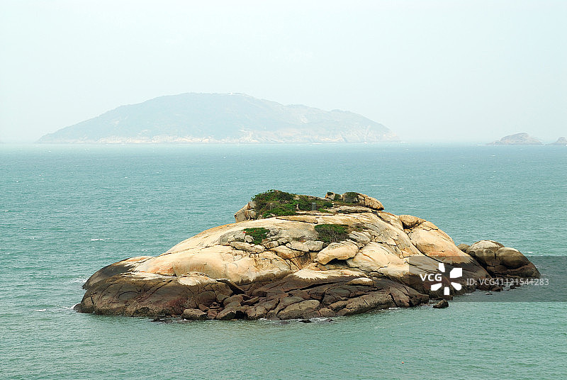 形似海龟的岛屿图片素材