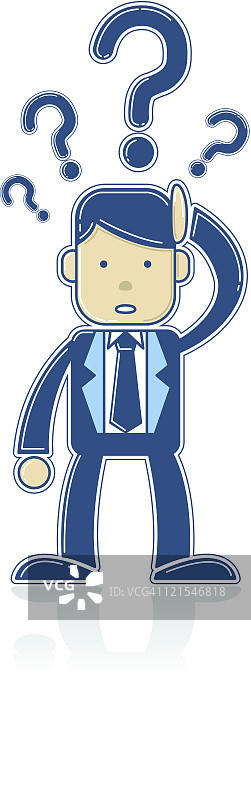 商人与问号图片素材
