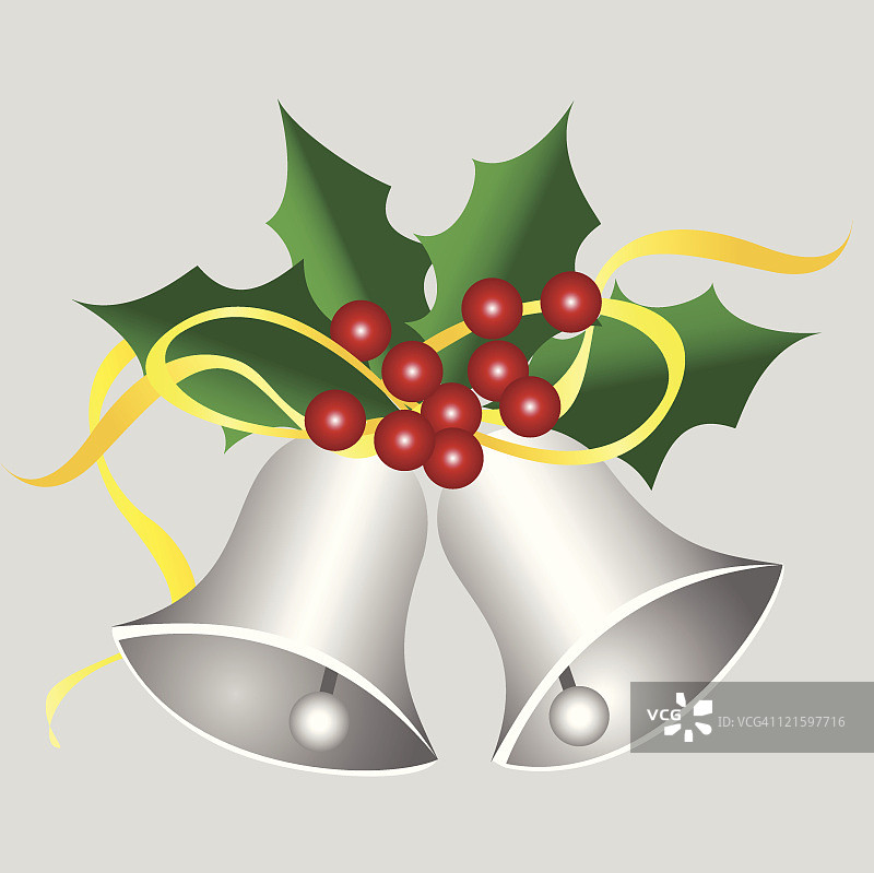 银色铃铛图片素材