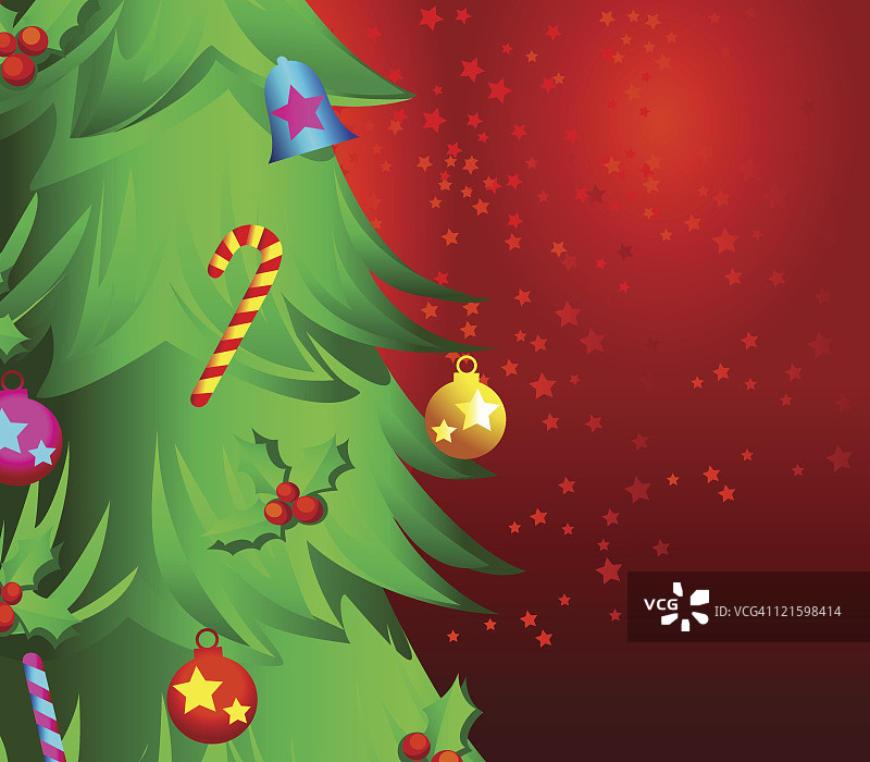 圣诞树特写图片素材