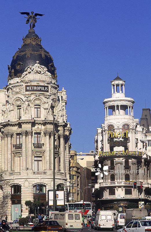 西班牙马德里格兰大道图片素材