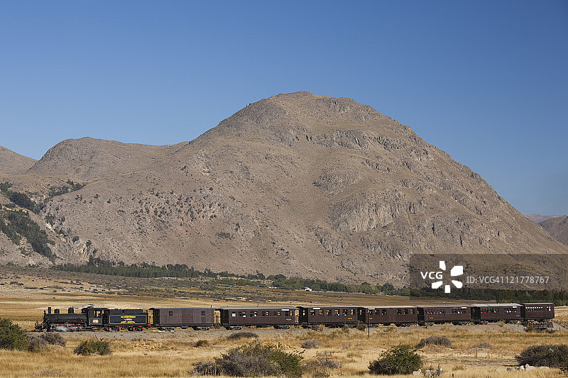 阿根廷巴塔哥尼亚丘布特省埃斯克尔的老巴塔哥尼亚快车图片素材