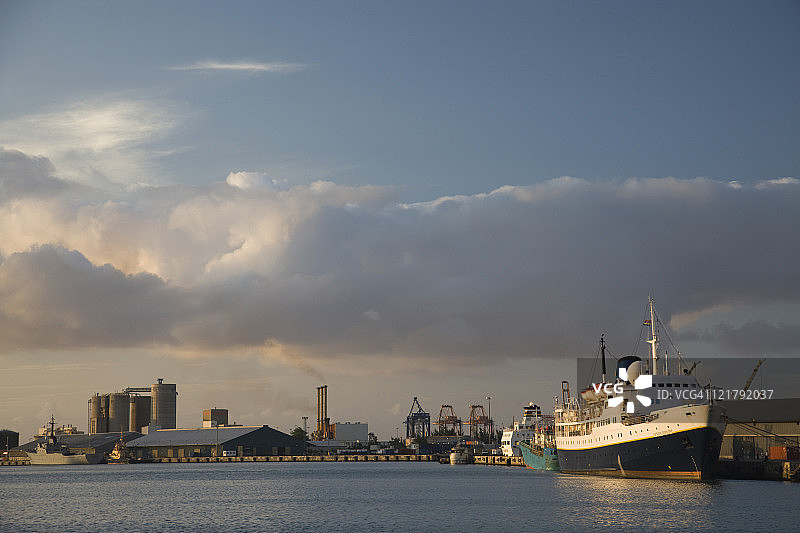 毛里求斯路易港日落图片素材