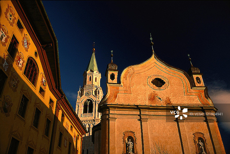 意大利科尔蒂纳丹佩佐大教堂图片素材