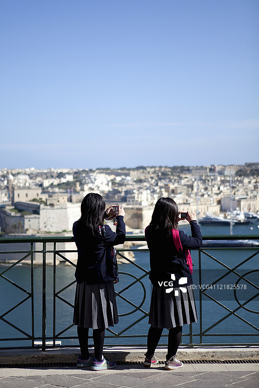 马耳他瓦莱塔上巴拉卡花园图片素材