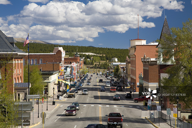 美国科罗拉多州莱德维尔市：全美海拔最高的城市图片素材