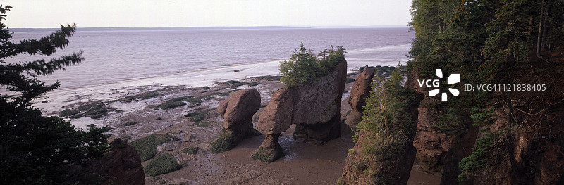 霍普威尔海角花盆岩图片素材