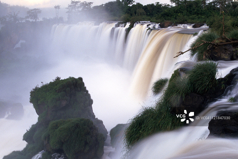 阿根廷伊瓜苏瀑布圣马丁瀑布图片素材