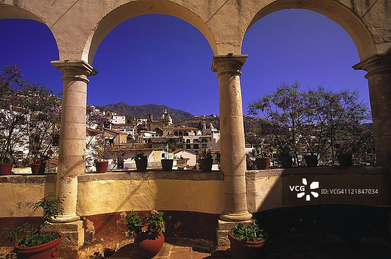 墨西哥格雷罗州塔斯科的拱门图片素材