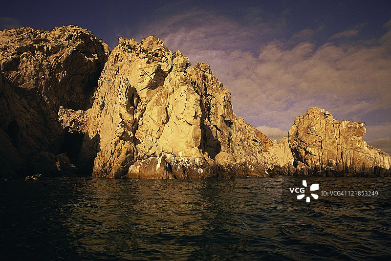 墨西哥卡波圣卢卡斯的岩层图片素材