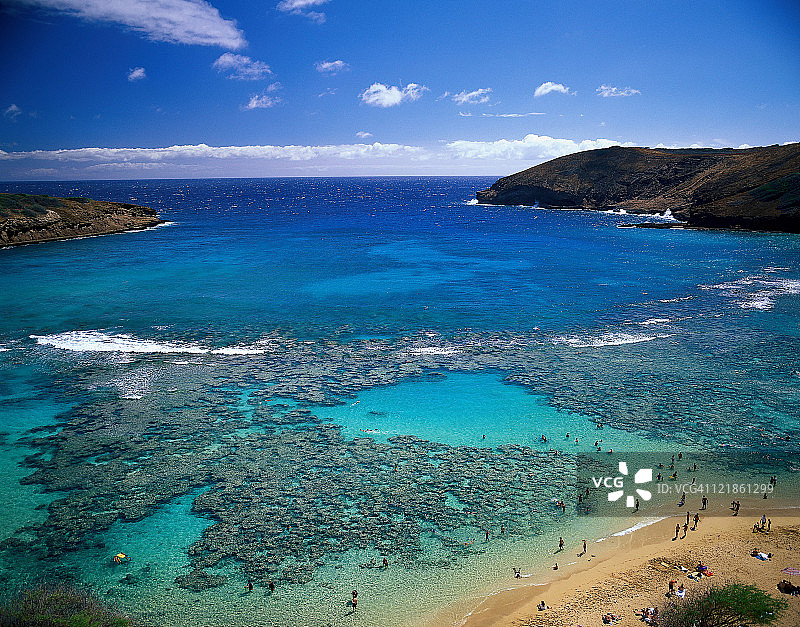 哈瑙马湾公园，夏威夷图片素材