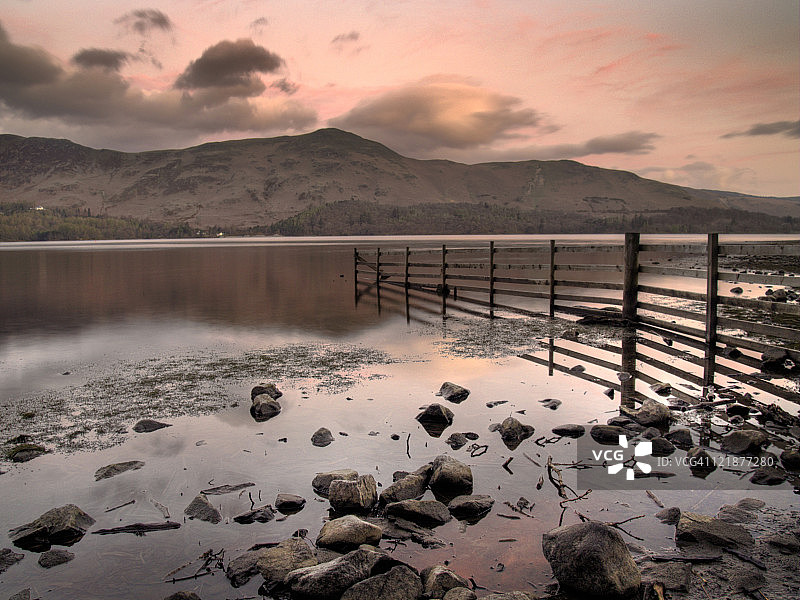 德温特湖风光图片素材