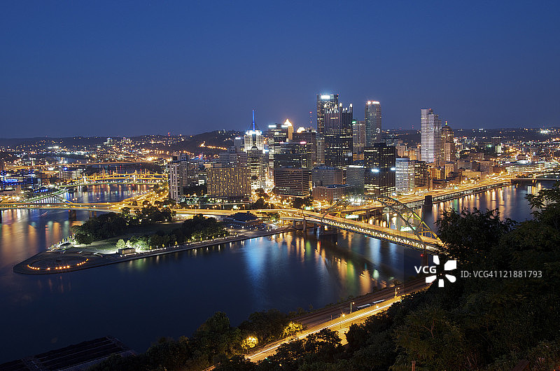 匹兹堡夜景图片素材