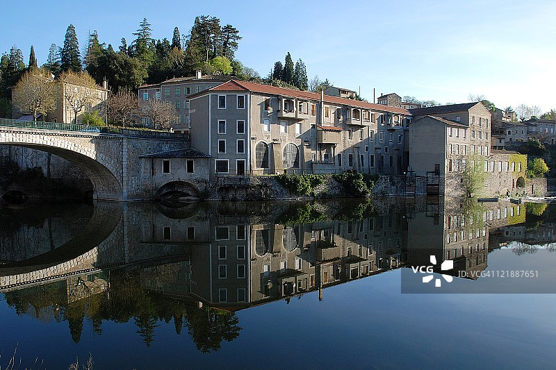 Eyrieux河畔Ollières山谷的工业时代图片素材