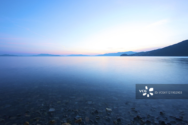 傍晚的濑户内海图片素材